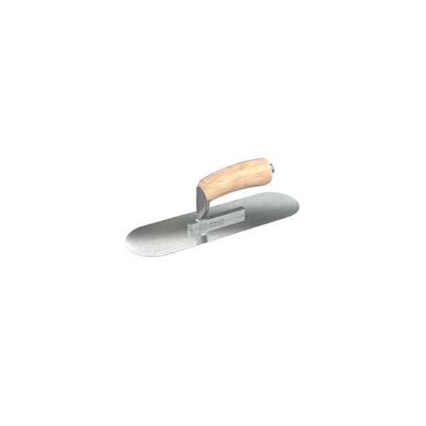 Razor Stainless Steel Pool Trowel - 12" x 3-1/2" with Camel Back Wood Handle